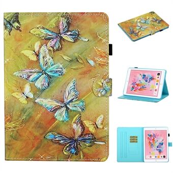 Pattern Printing Card Slots Stand Flip Leather Cover for iPad 10.2 (2021)/(2020)/(2019)/Air  (2019)/Pro  (2017)