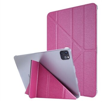 Origami Stand Silk Texture Leather Smart Case for iPad Pro  (2020) / (2018)
