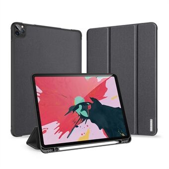 DUX DUCIS DOMO Series PU Leather TPU Back Tri-fold Stand Auto Sleep/Wake Tablet Cover with Pen Holder for iPad Pro 11 (2020)/(2018)