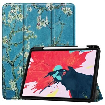 Mønsterudskrivning Tri-fold Stand Læder Specialtaske til iPad Pro  (2020) / (2018)