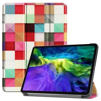 Printing Surface Tri-fold Stand Læder Smart Case til iPad Pro  (2020) / (2018)