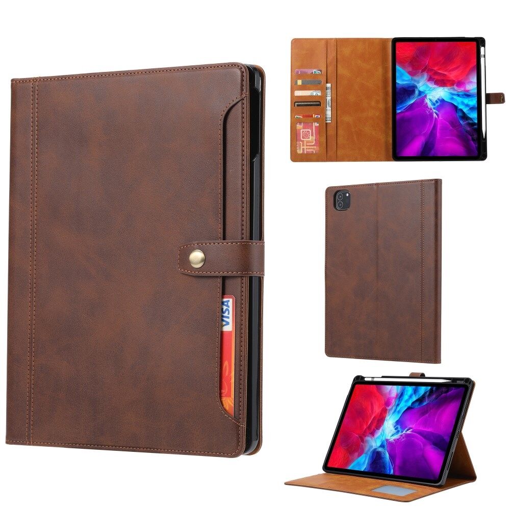 yderligere bekendtskab kombination Pen Slot Design PU Læder Tablet Taske med Wallet Stand til iPad Pro (2020)