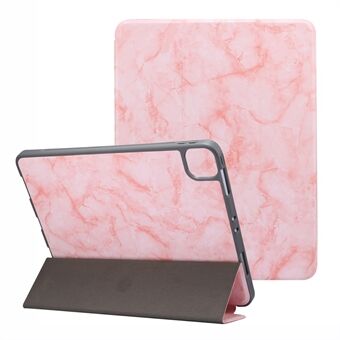 Marmormønster Tri-fold Stand Auto Wake/Sleep Læder Tablet Case med Pen Slot til iPad Pro  (2021)/(2020)/(2018)