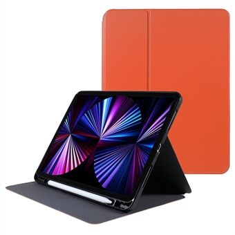 X-LEVEL KEVLAR tekstureret Stand PU-læder Auto Wake/Sleep Smart Tablet-beskyttelsescover med penneholder til iPad Pro 11\'\' 2021/2020/2018