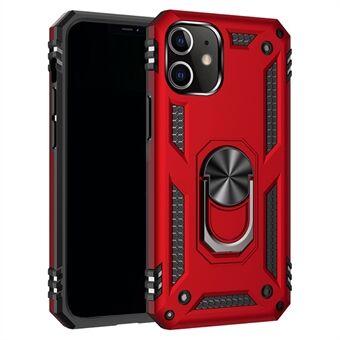 Armor Shockproof Phone Shell PC TPU Hybrid Case with Kickstand for iPhone 12 mini