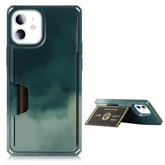 3E40 Mønsterudskrivning Kickstand Kortholder Design Mobiltelefon Cover Cover til iPhone 12 mini
