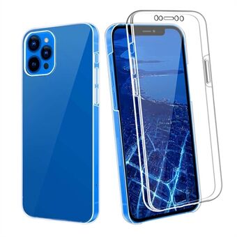 Hybrid PET + TPU + Akryl Clear Fuld Cover Cover Cover til iPhone 12 Pro/12