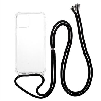 Anti-Drop TPU Bumper Frame Phone Case med snor til iPhone 12/12 Pro
