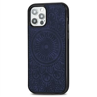 Mandala blomstermønster PU-læder+TPU-telefoncover med magnet til iPhone 12 / iPhone 12 Pro