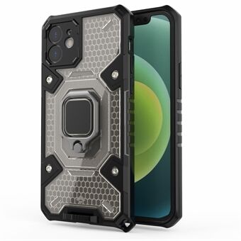 PC+TPU Hybrid Cover Case Drop-sikker Mobiltelefon Shell Protector med Kickstand til iPhone 12