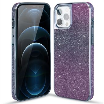 KINGXBAR Farveskiftende Glitter PC Bagpanel + TPU Frame Telefon Case Shell til iPhone 12/12 Pro