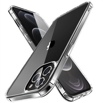 Hybrid hård pc-bagside + blød TPU bumper tyndt krystalklart telefoncover til iPhone 12/12 Pro 