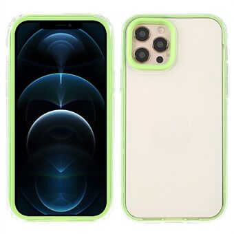 Aftageligt 3-i-1 design Macaron-farve kant hybrid telefoncover til iPhone 12 /12 Pro 