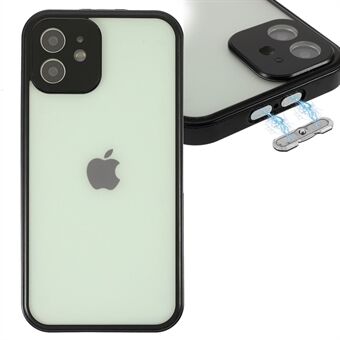 Front hærdet glas + hårdt akryl bagcover med fuld beskyttelse telefoncover Shell til iPhone 12 