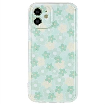 For iPhone 12  Pattern Printing TPU Back Case Bump Proof Straight Edge Precise Cutouts Cover Shell