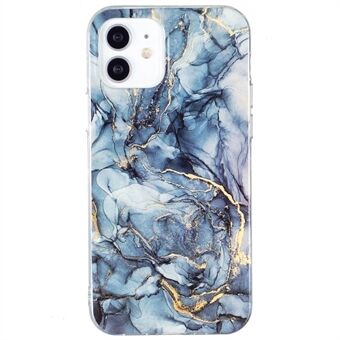 Til iPhone 12 /12 Pro  IMD marmormønster blødt TPU beskyttende etui Mobiltelefon Anti-ridse bagcover