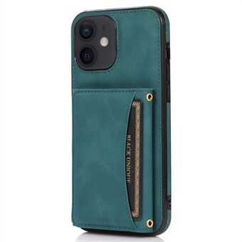 Til iPhone 12  Multi Card Slots Kickstand Tri-fold pung telefoncover PU læder + TPU beskyttende bagcover