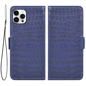Phone Case for iPhone 12 / 12 Pro , Crocodile Texture PU Leather Wallet Stand Full Protective Magnetic Closure Cover