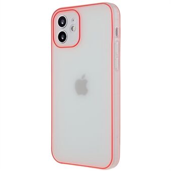 Drop-sikker mat telefoncover til iPhone 12 6,1 tommer lysende ramme Anti-ridse TPU telefoncover