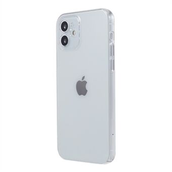Til iPhone 12 6,1 tommer gennemsigtigt telefontaske Hard PC Anti-drop Telefon Bagcover
