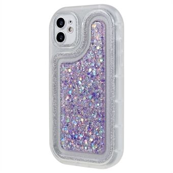 Til iPhone 12 6.1 tommer blødt TPU telefoncover Bling Glitter Sparkle Epoxy Cover