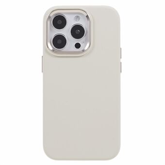 Bagcover til iPhone 12/12 Pro 6,1 tommer aluminiumslegering kameraramme Flydende silikone+PC telefonetui