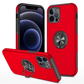 Ring Shape Kickstand Design Hybrid Phone Case Cover til iPhone 12 Pro