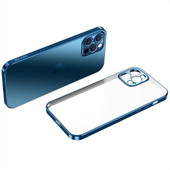 SULADA Natural Color Series Galvanisering Metallic Texture Edge Blød TPU-etui Mobiltelefoncover Protector til iPhone 12 Pro 
