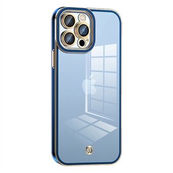 Til iPhone 12 Pro 6,1 tommer galvaniseret TPU-etui Anti-ridse gennemsigtigt telefoncover-beskytter