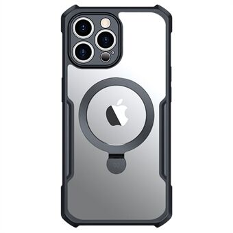 XUNDD til iPhone 12 Pro 6,1 tommer telefoncover Kickstand Akryl+TPU Magnetisk Anti-ridse Mobiltelefoncover