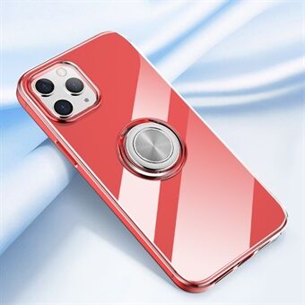 Roterende Ring metalplade Kickstand TPU Telefon Cover til iPhone 12 Pro Max 