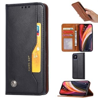Classic automatisk absorberet læder tegnebog telefon skal til iPhone 12 Pro Max 