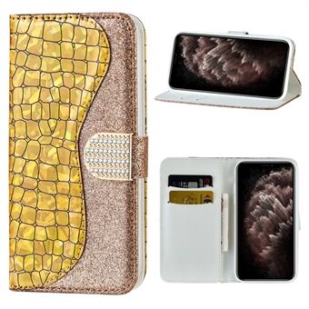 Crocodile Texture + Flash Powder Leather Shell til iPhone 12 Pro Max 