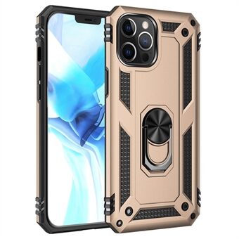 Ring Kickstand Armor Case PC TPU Combo Beskyttende Cover til iPhone 12 Pro Max