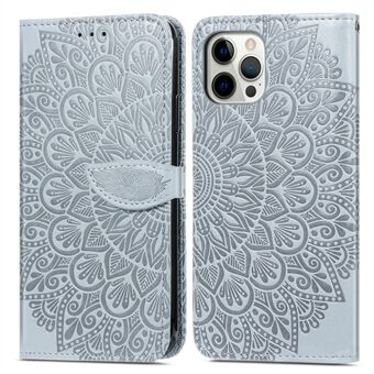 Imprint Dream Wings Læder Pung Stand Telefon Shell Cover til iPhone 12 Pro Max