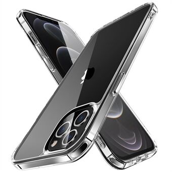 Galvanisering krystalklart hybridtelefoncover til iPhone 12 Pro Max , gulningsbestandig TPU + PC-mobiltelefontilbehør