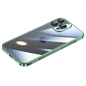 SULADA JINGJIA Series til iPhone 12 Pro Max  Drop-resistent Ultra Slim Telefon Case Elektroplettering PC cover med hærdet glas linse