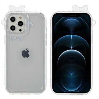 Til iPhone 12 Pro Max  Monster Lens Frame Series Straight Edge telefonetui Transparent anti-drop blødt TPU cover