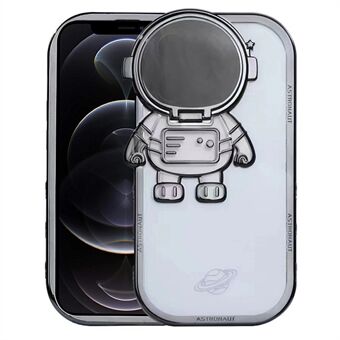 Anti-drop TPU telefoncover til iPhone 12 Pro Max 6,7 tommer Spaceman Design beskyttende telefonskal med kameralinsecover