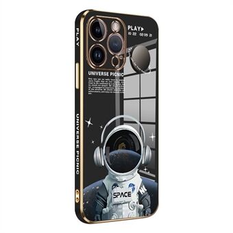 RZANTS til iPhone 12 Pro Max Mobiltelefon Cover Hovedtelefon Astronaut mønster galvanisering TPU etui