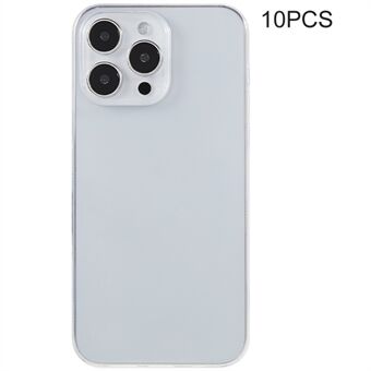 10 stk 0,8 mm ultratyndt telefoncover til iPhone 12 Pro Max , vandmærkefri klart telefon TPU-cover
