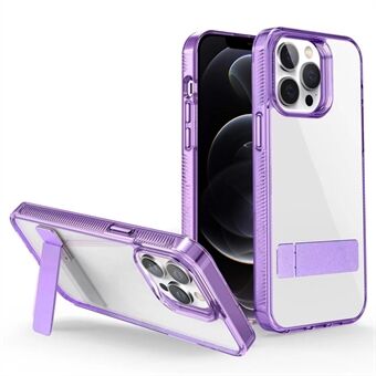Style G til iPhone 12 Pro Max Kickstand telefoncover Anti-drop TPU + akryl klart telefoncover