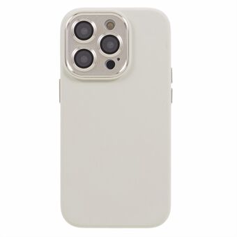 Flydende silikone+pc-telefoncover til iPhone 12 Pro Max 6,7 tommer anti-drop cover med metal+hærdet glas linsebeskytter