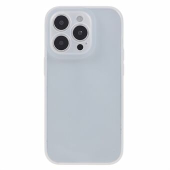 Til iPhone 12 Pro Max Gennemskinnelig rygcover Flydende Silikone+PC Præcis udskæringsbeskyttelse Telefoncover