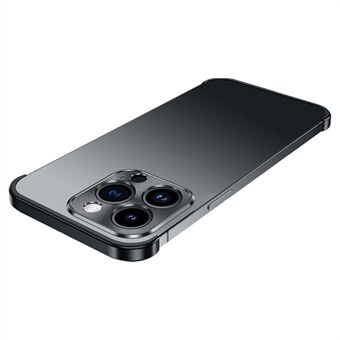 Til iPhone 12 Pro Max CD Vener Glas Lens Beskytter Telefon Hjørne Case Aluminiumslegering Rammeløs Bumper Telefon Shell