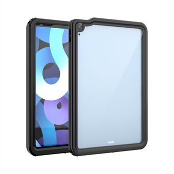 IP68 Dual Protection Vandtæt Taske Transparent Back Shell til iPad Air (2020)