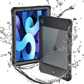PC + TPU-beskyttelse Vandtæt taske Transparent rygskal til iPad Air (2020)