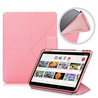 Origami Stand Stærk Magnet Absorption Læder Smart Cover med Pen Slot til iPad Air (2020)