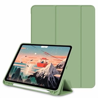 PU-læder Auto Wake/Sleep Tri-fold Stand Drop-proof Tablet Case Shell med Pen Slot til iPad Air (2020)