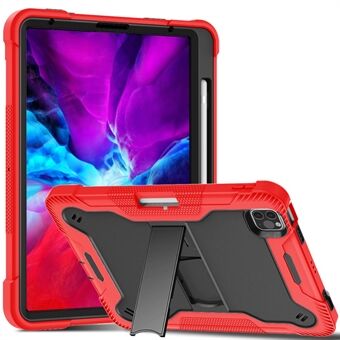 Tablet-etui til iPad Pro 11 (2018) / (2020) / (2021) / (2022) / iPad Air (2020) / (2022) , Silikone + PC Kickstand Cover med blyantholder